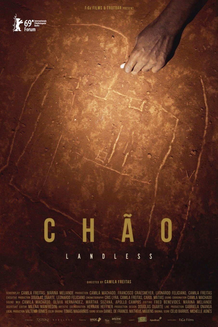L'affiche originale du film Chão en portugais