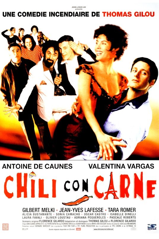 French poster of the movie Chili con carne