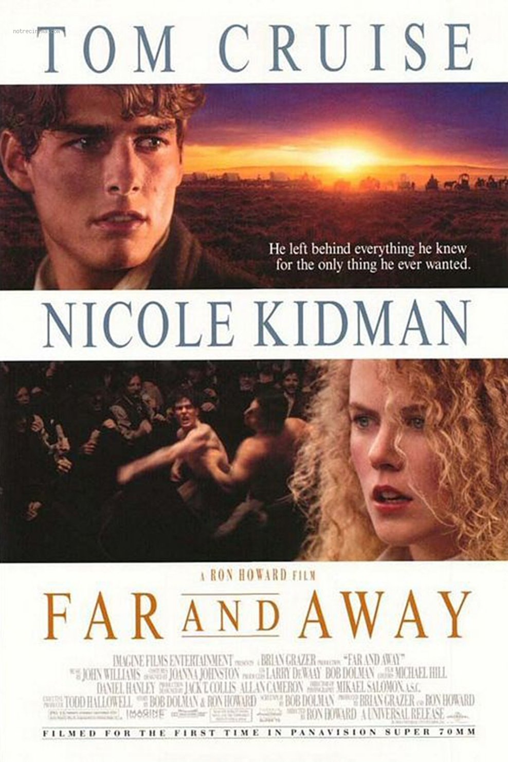 L'affiche du film Far and Away