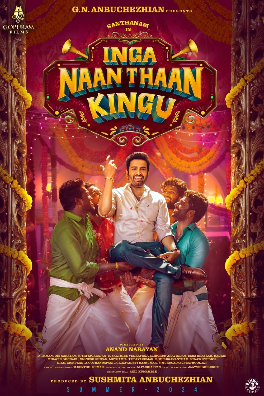 Tamil poster of the movie Inga Naan Thaan Kingu