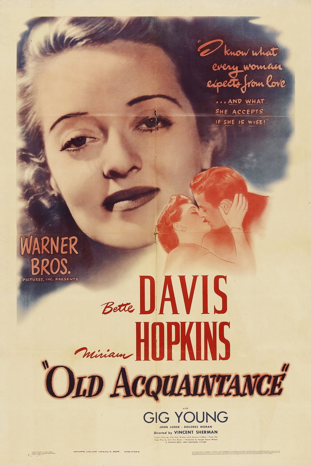 L'affiche du film Old Acquaintance