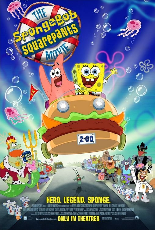 L'affiche du film The SpongeBob SquarePants Movie