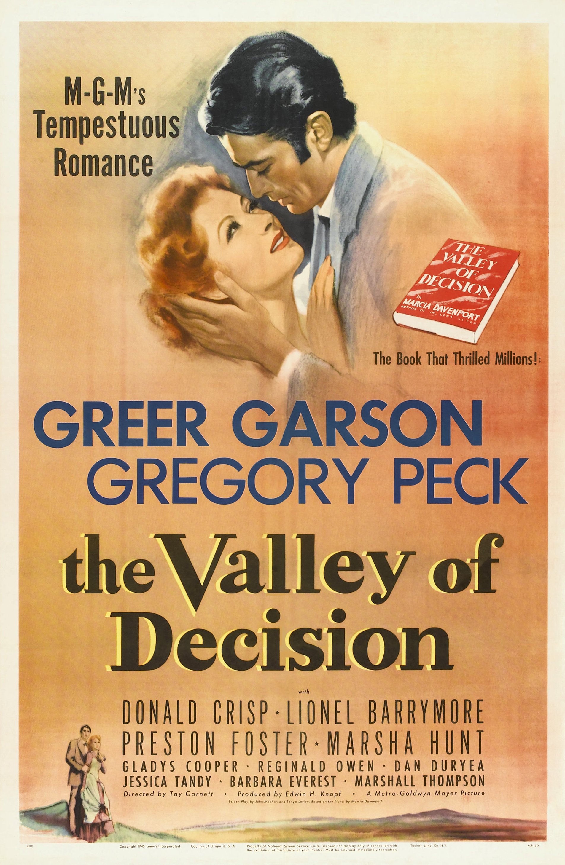 L'affiche du film The Valley of Decision