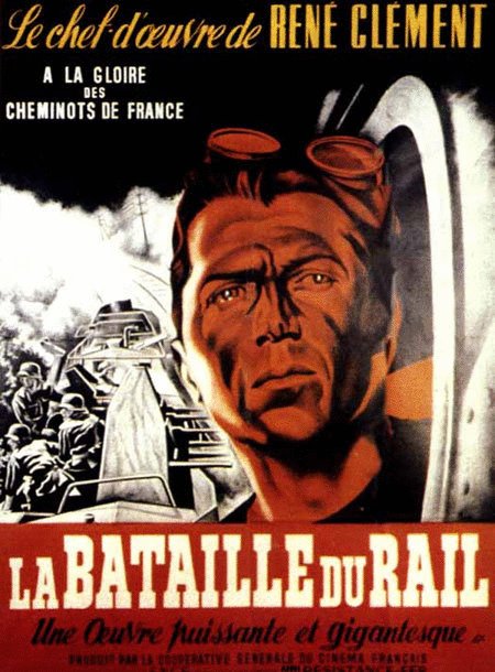 L'affiche du film La Bataille du rail