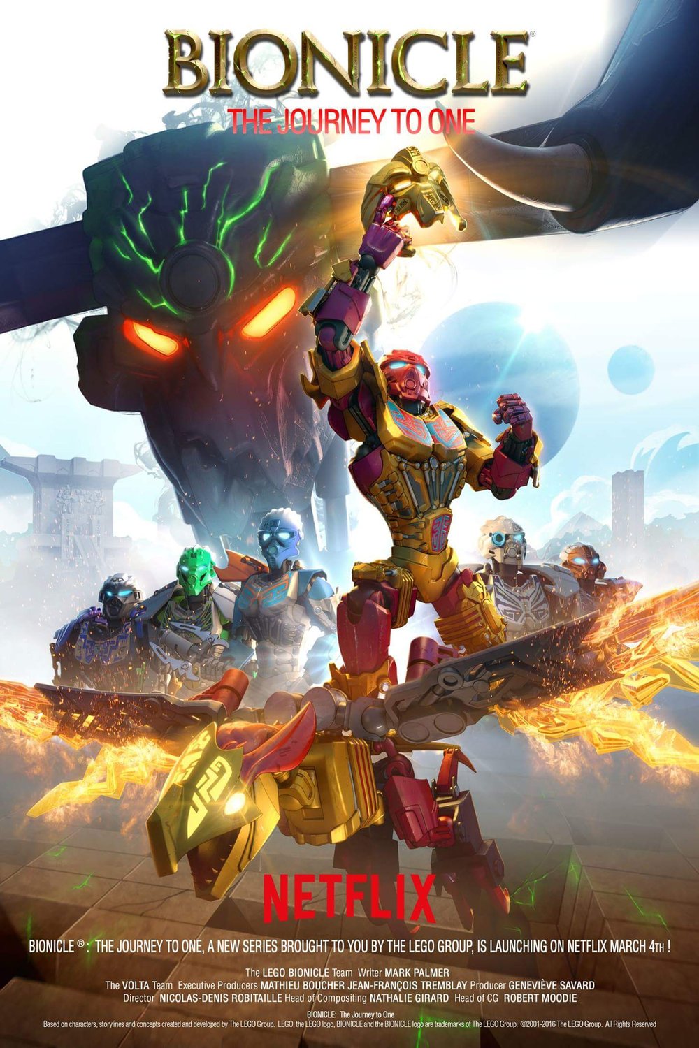 L'affiche du film Lego Bionicle: The Journey to One