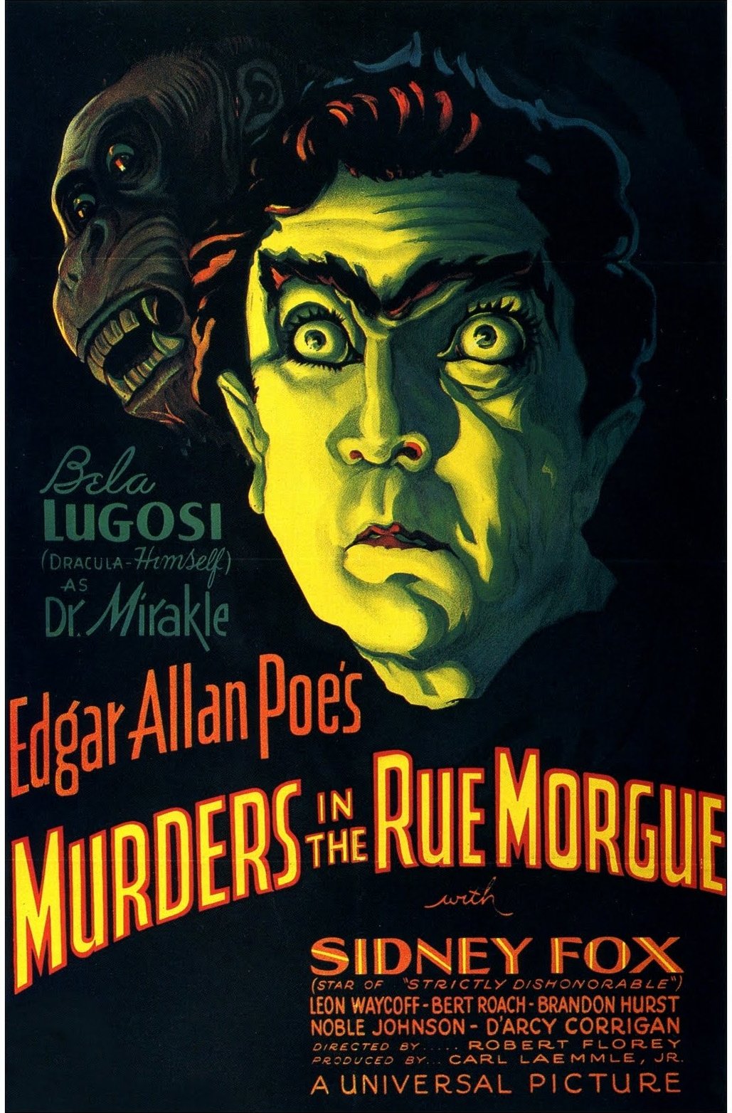 L'affiche du film Murders in the Rue Morgue [1932]