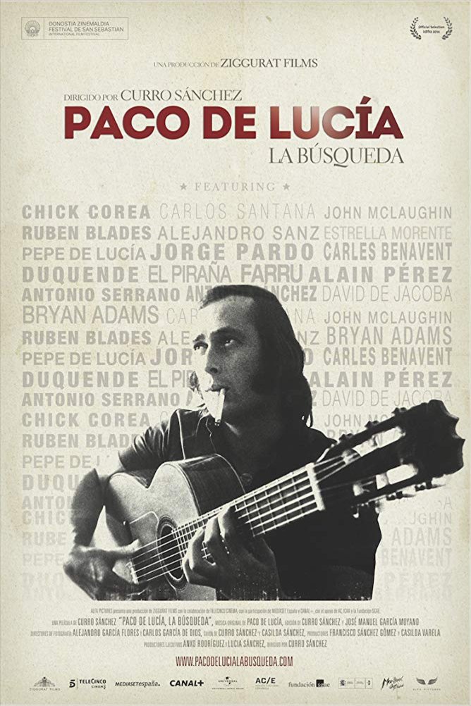 L'affiche originale du film Paco de Lucía: la búsqueda en espagnol