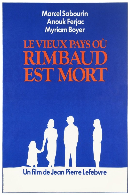 L'affiche du film Le vieux pays où Rimbaud est mort