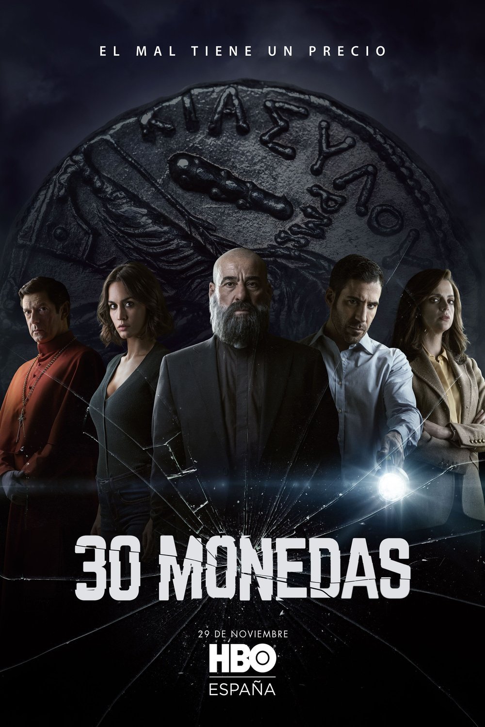 L'affiche originale du film 30 Monedas en espagnol