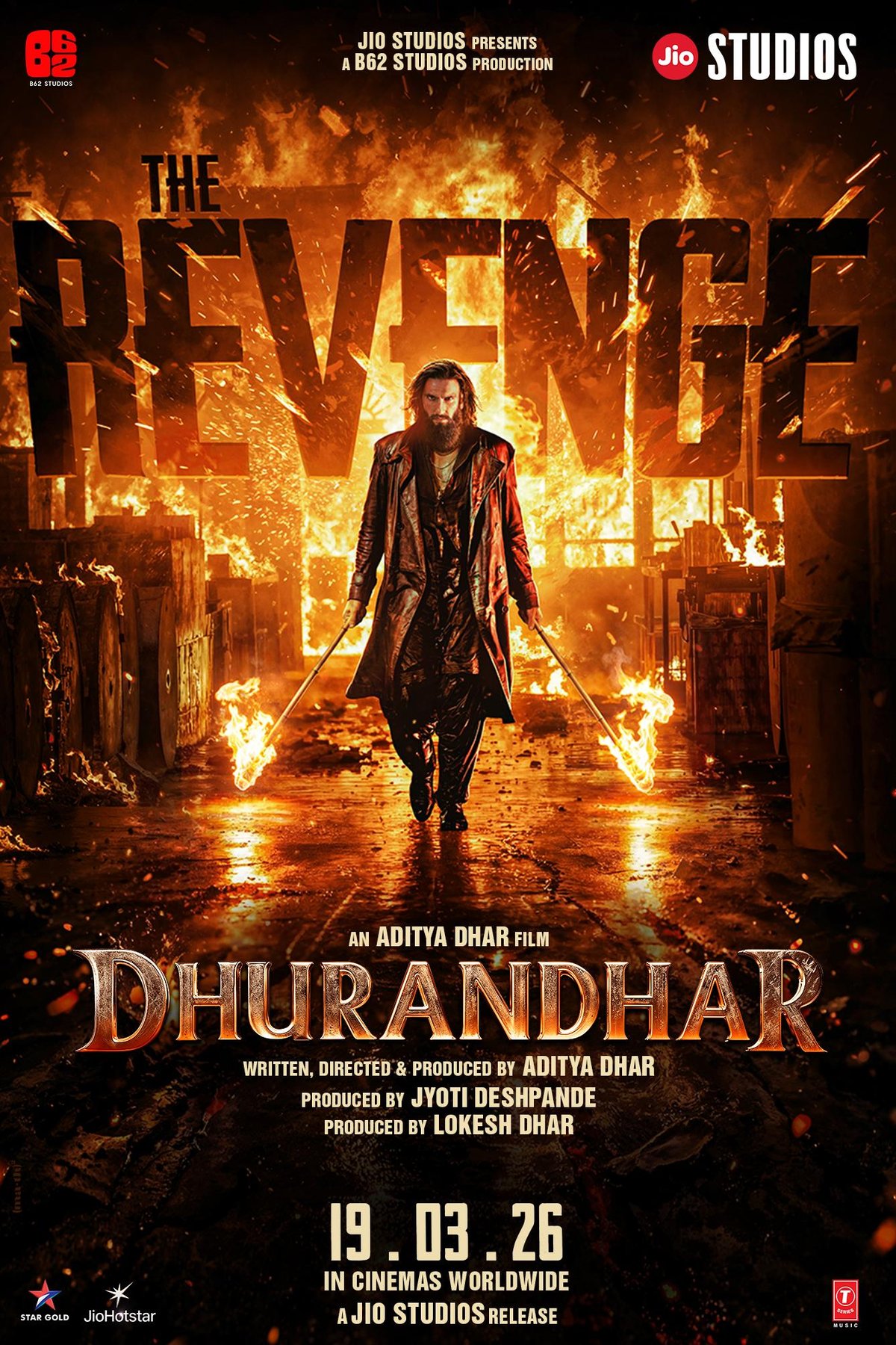 L'affiche du film Dhurandhar The Revenge