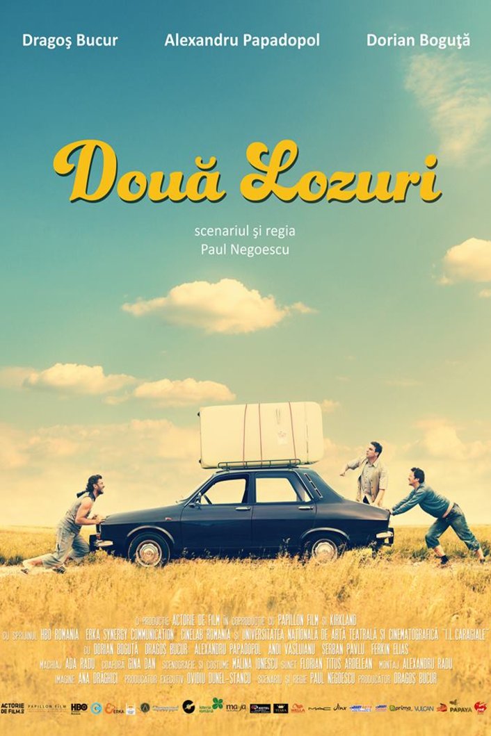 L'affiche originale du film Douã lozuri en Roumain