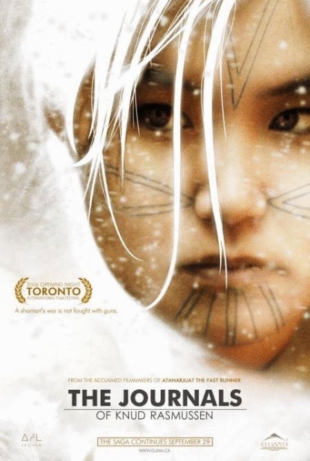 Inuktitut poster of the movie The Journals of Knud Rasmussen