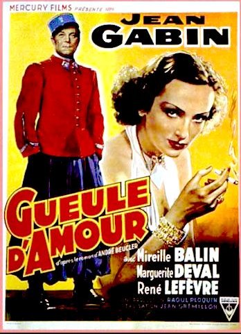 L'affiche du film Gueule d'amour [1937]