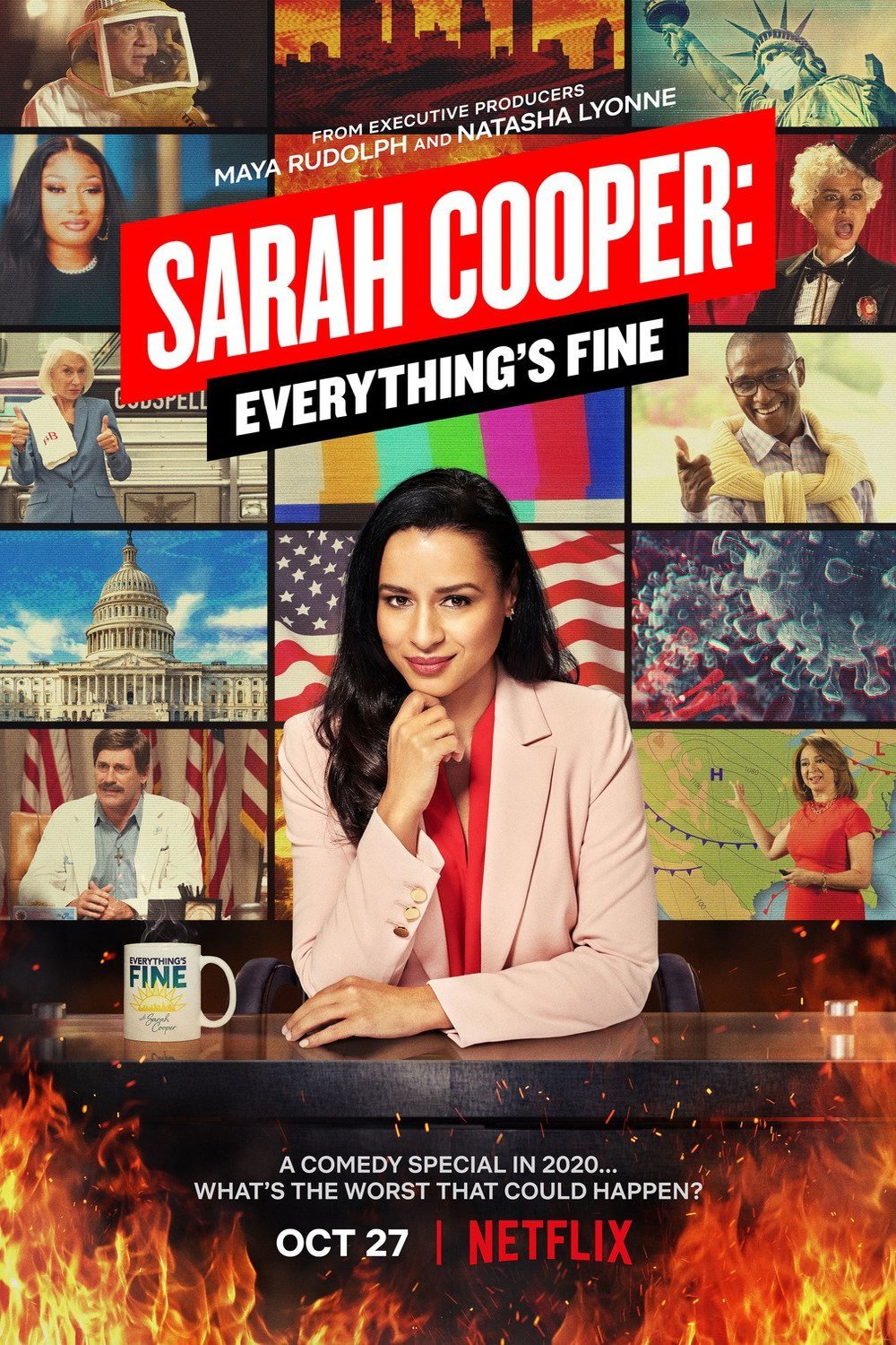 L'affiche originale du film Sarah Cooper: Everything's Fine en 