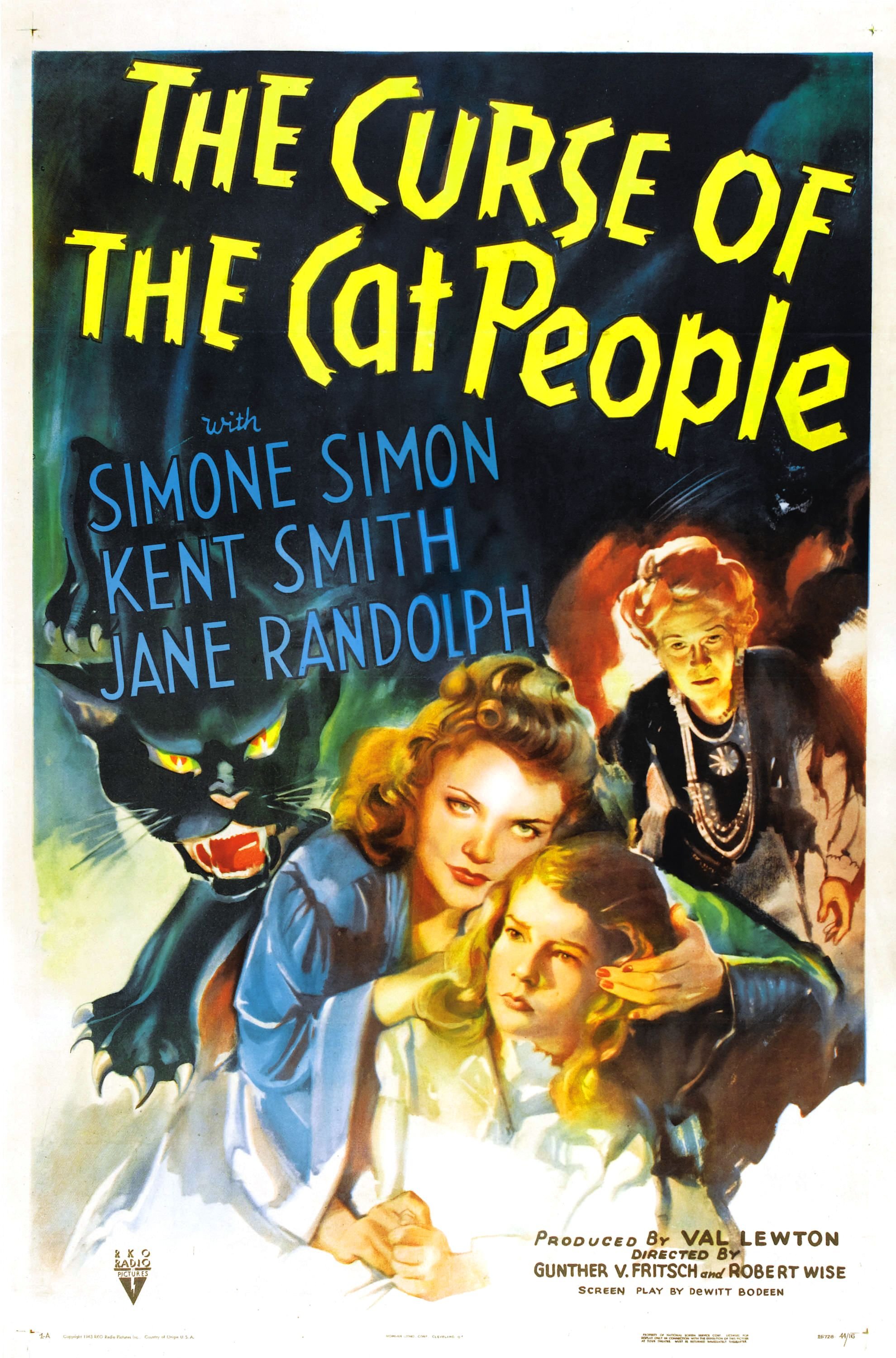L'affiche du film The Curse of the Cat People