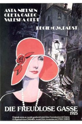 L'affiche originale du film Die freudlose Gasse en allemand