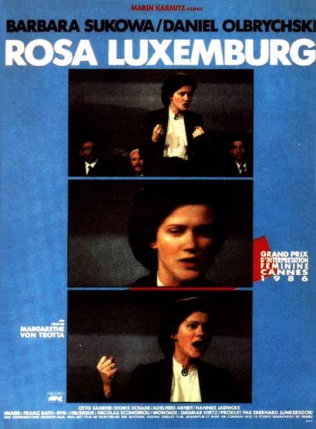 L'affiche du film Rosa Luxemburg