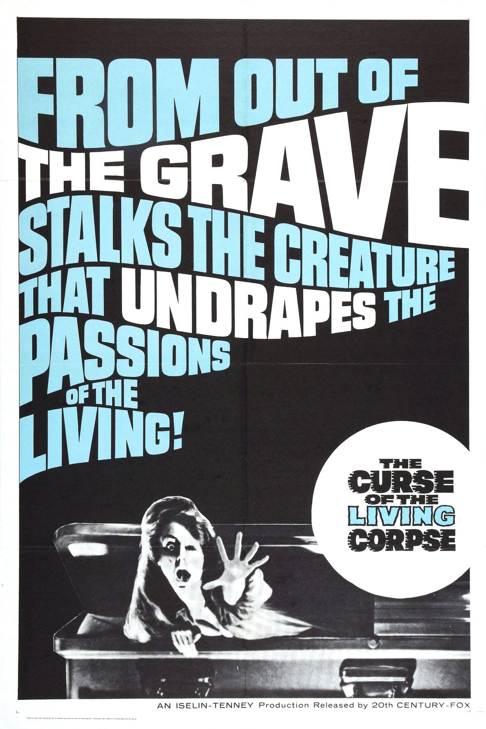 L'affiche du film The Curse of the Living Corpse