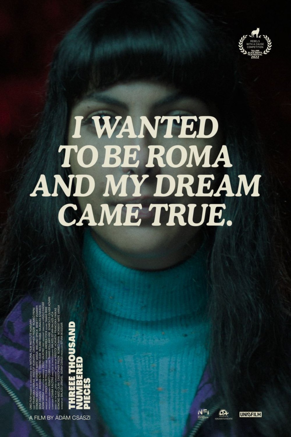 L'affiche du film Three Thousand Numbered Pieces [2022]