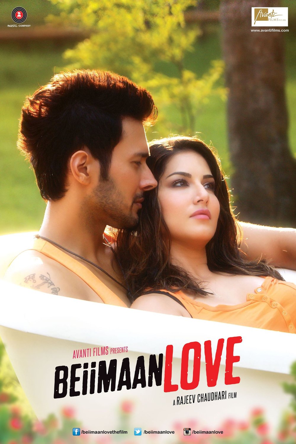 L'affiche originale du film Beiimaan Love en Hindi