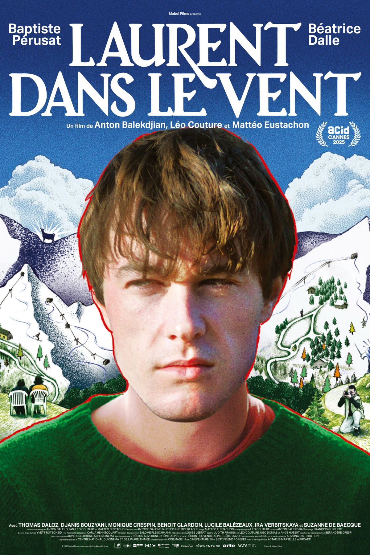 L'affiche du film Laurent dans le vent