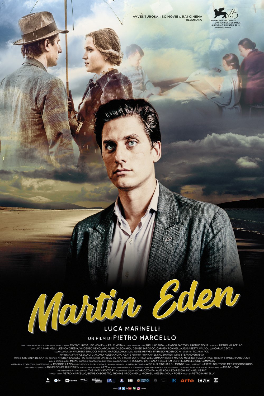 L'affiche originale du film Martin Eden en italien