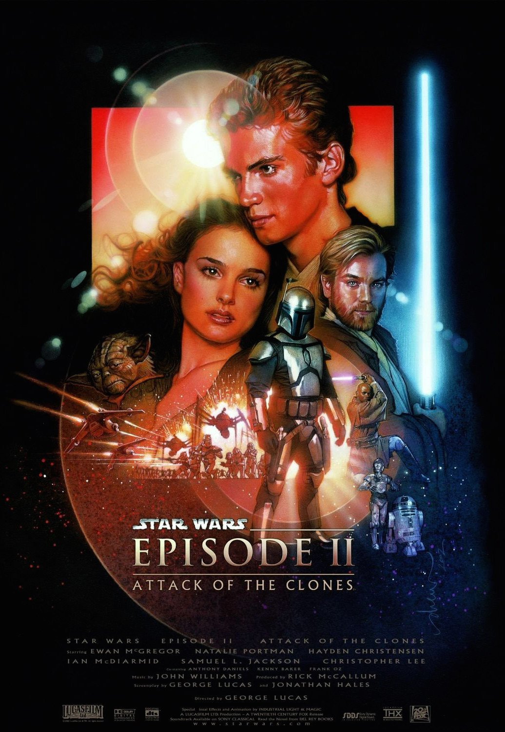 L'affiche du film Star Wars: Episode II - Attack of the Clones