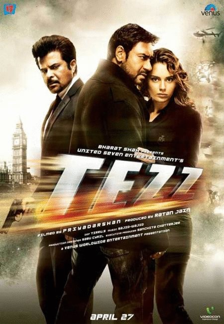 L'affiche originale du film Tezz en Hindi