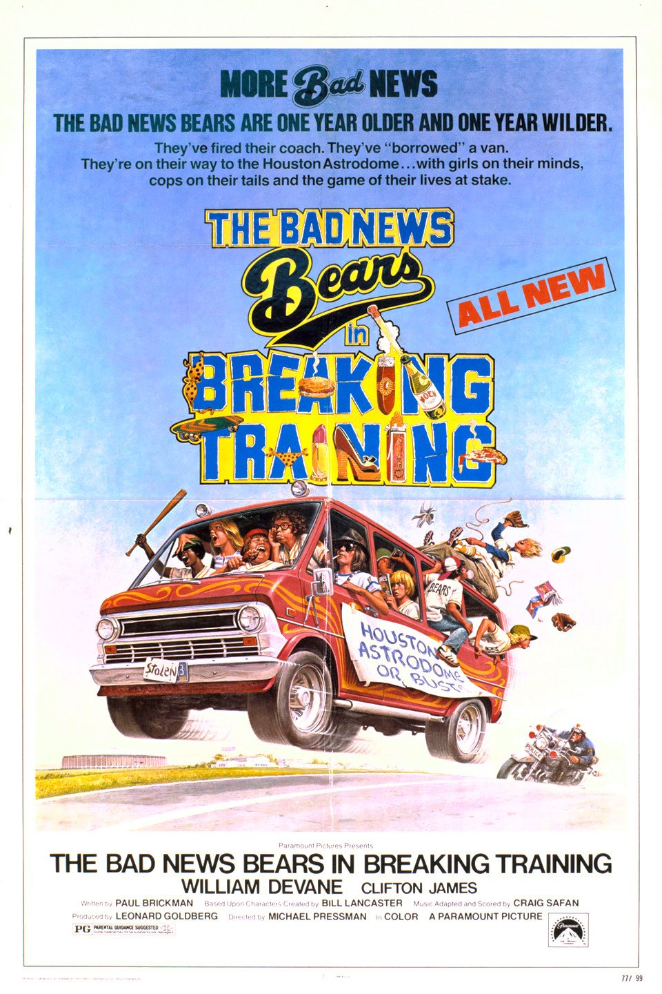 L'affiche du film The Bad News Bears in Breaking Training
