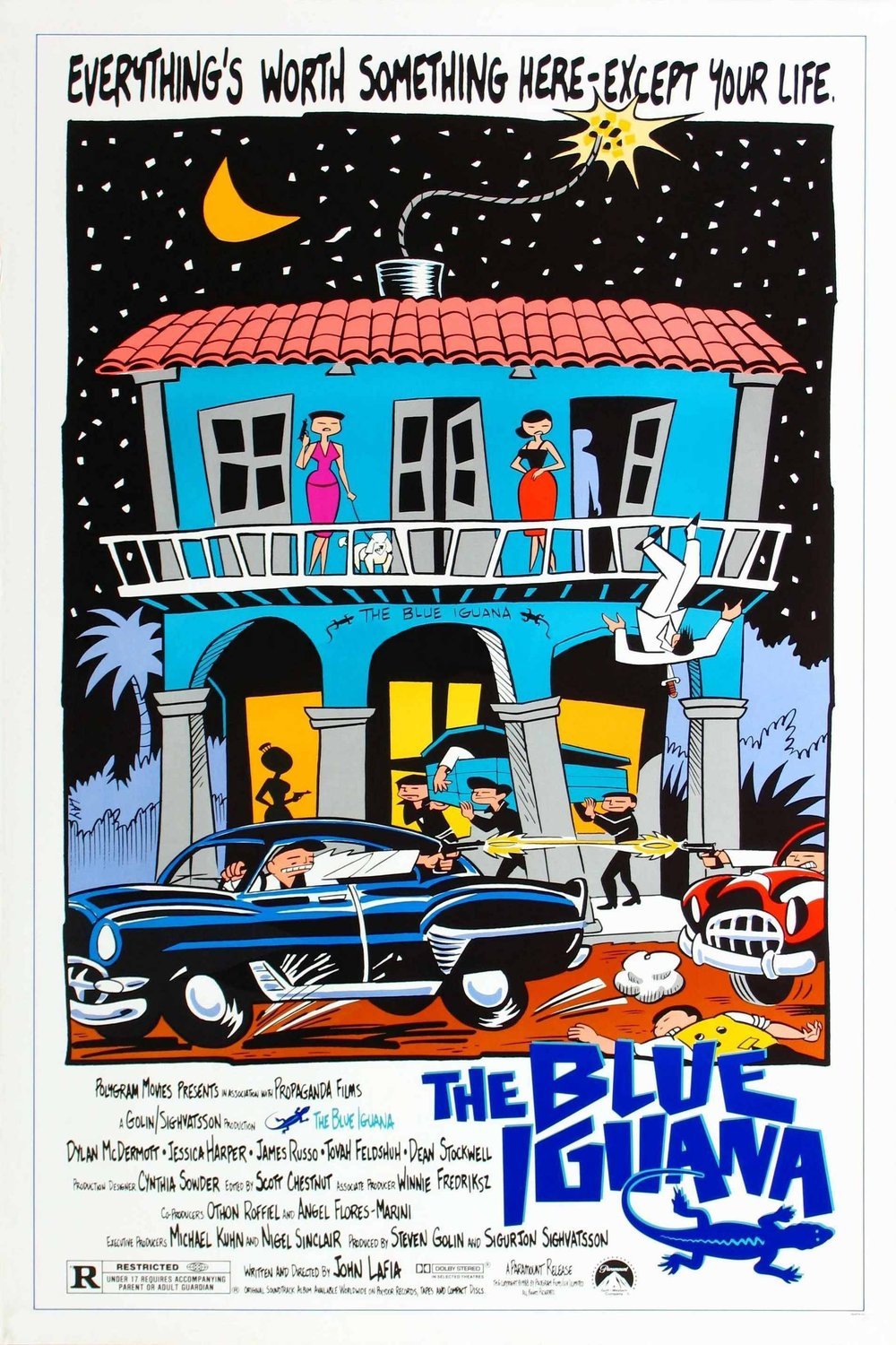 L'affiche du film The Blue Iguana