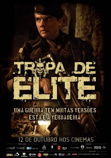 L'affiche originale du film Troupe d'élite en portugais