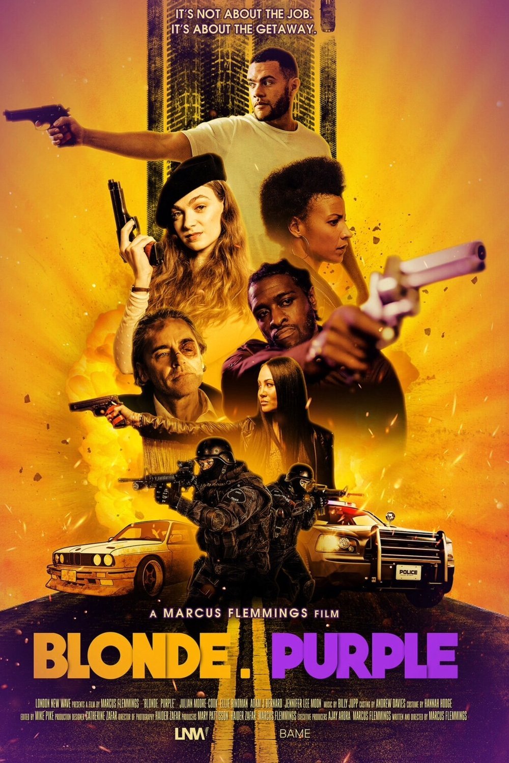 Poster of the movie Blonde. Purple