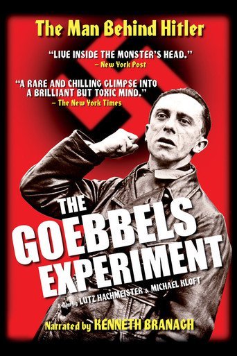 German poster of the movie The Goebbles Experiment