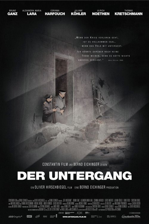 L'affiche originale du film La Chute en allemand