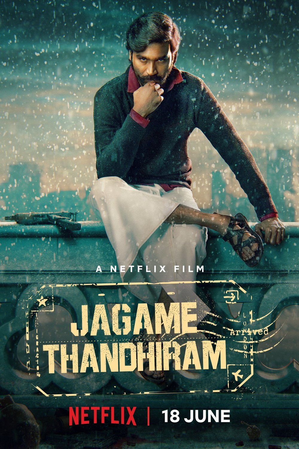 L'affiche du film Jagame Thandhiram