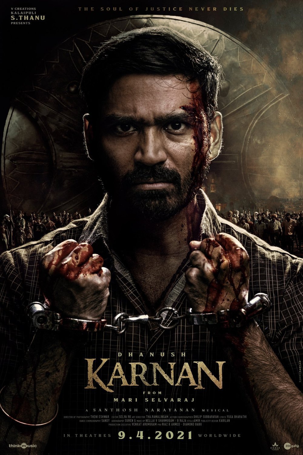 Tamil poster of the movie Karnan