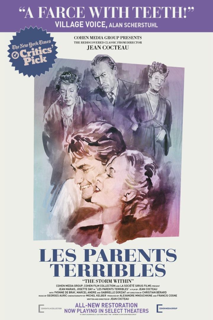 L'affiche du film Les Parents terribles [1948]