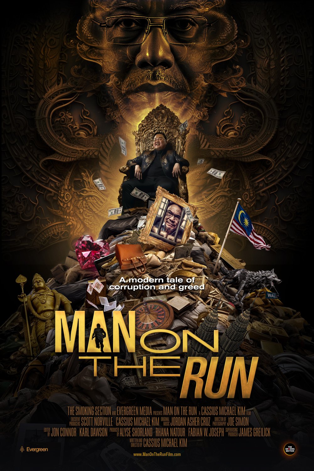 L'affiche du film Man on the Run [2023]