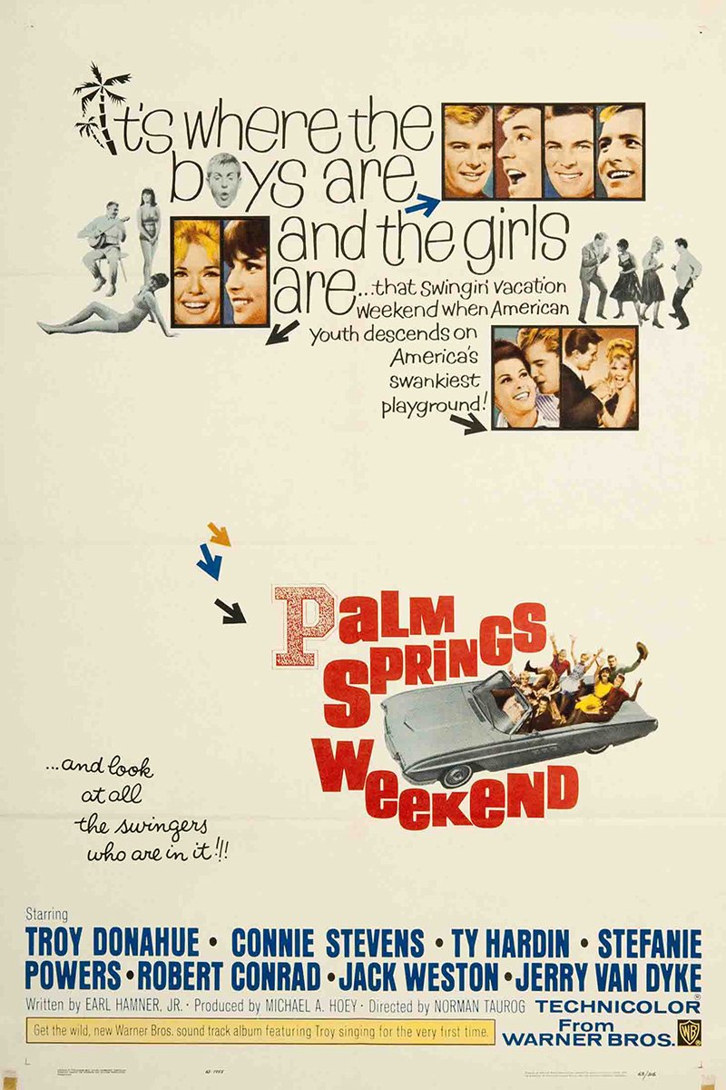 L'affiche du film Palm Springs Weekend