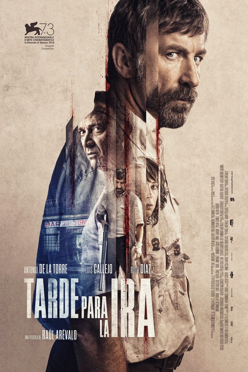 L'affiche originale du film Tarde para la ira en espagnol
