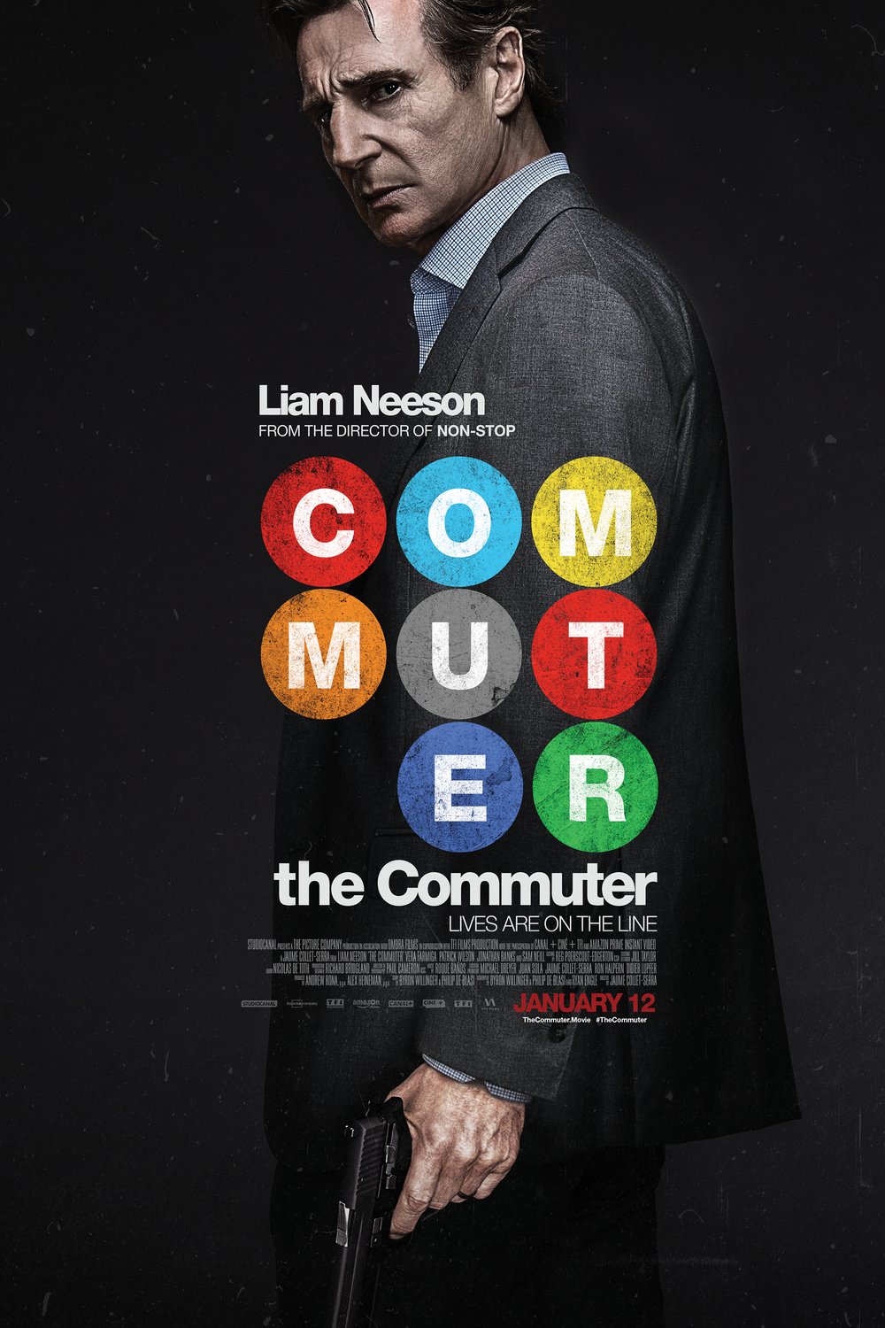 L'affiche du film The Commuter