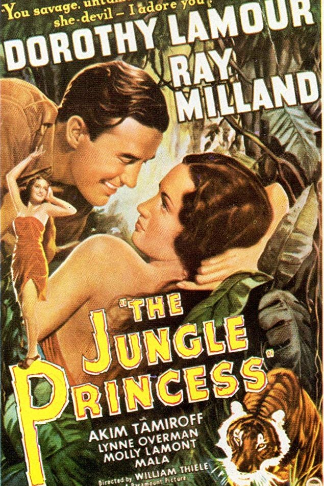 L'affiche du film The Jungle Princess
