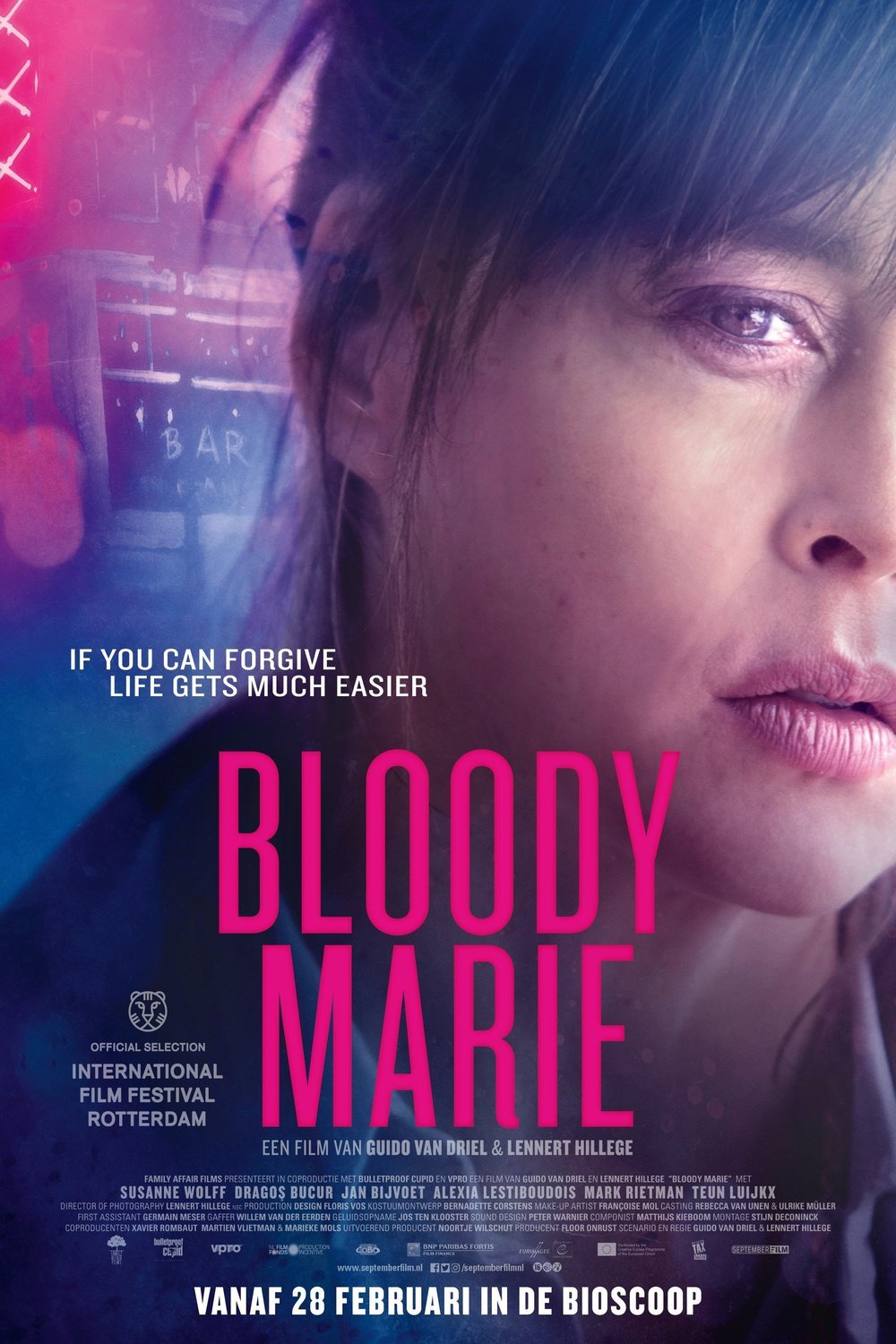 L'affiche originale du film Bloody Marie en Néerlandais