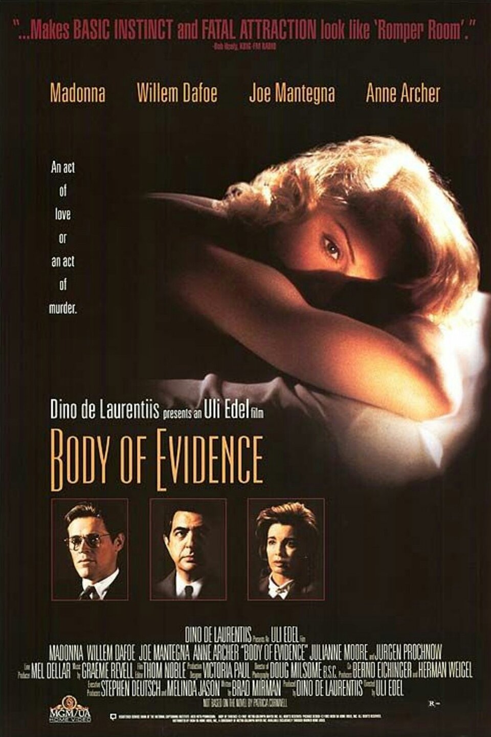 L'affiche du film Body of Evidence