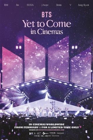 L'affiche originale du film BTS: Yet To Come in Cinemas en coréen