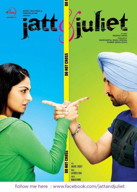 L'affiche originale du film Jatt and Juliet en Penjabi