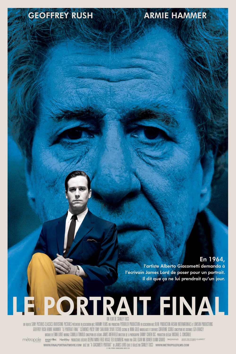 L'affiche du film Le Portrait final