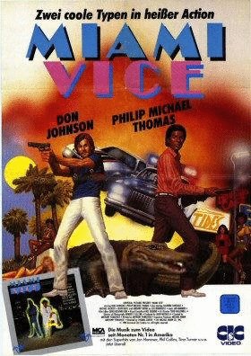 L'affiche originale du film Miami Vice en anglais