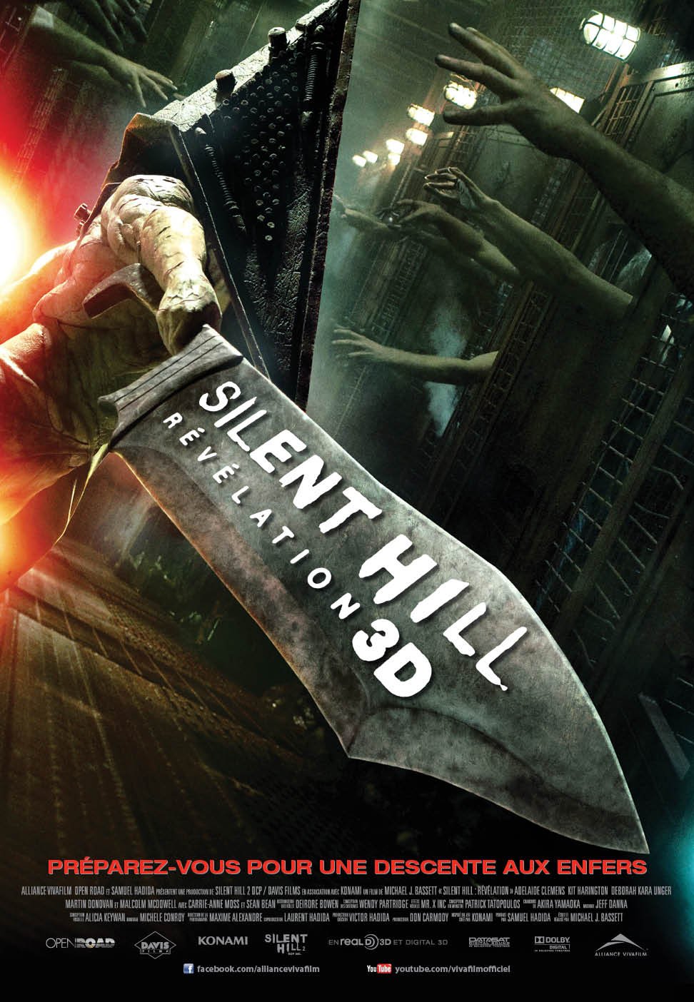 L'affiche du film Silent Hill: Révélation v.f.