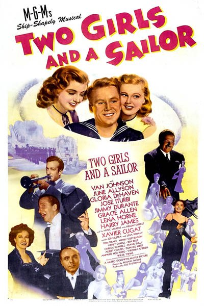 L'affiche du film Two Girls and a Sailor